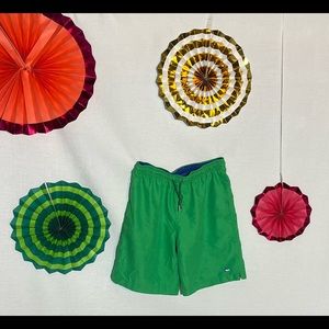 Southern tide boys swim trunks green